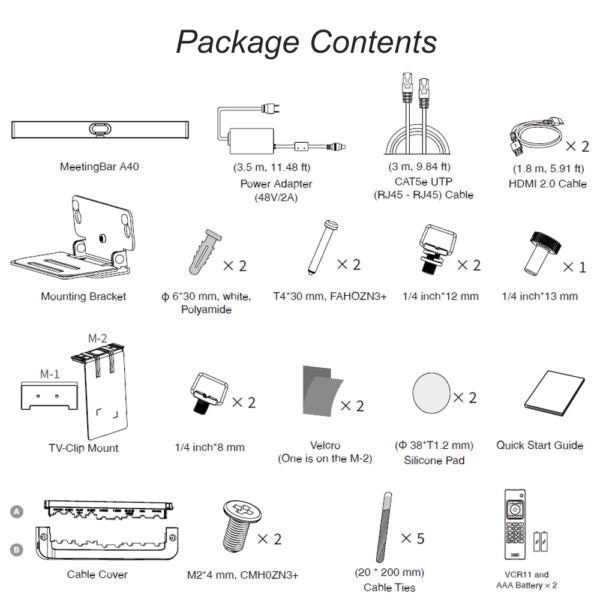 Yealink A40-010 Collaboration Bar – 1206675 Yealink A40-010 Collaboration Bar – 1206675